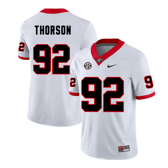 Georgia Bulldogs #92 Brett Thorson Football Jersey Stitched