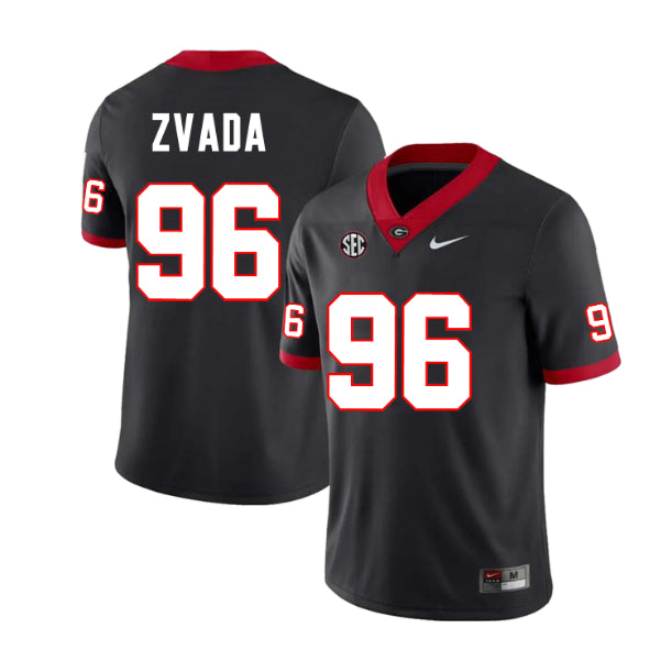 Georgia Bulldogs #96 Dominic Zvada Football Jersey Stitched