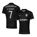 Geovany Quenda 7 Sporting CP 2025-26 Away Match Jersey – Black