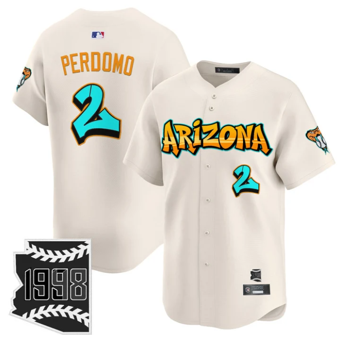 Geraldo Perdomo Jersey #2 Arizona Diamondbacks Graffiti Desert Ink Edition