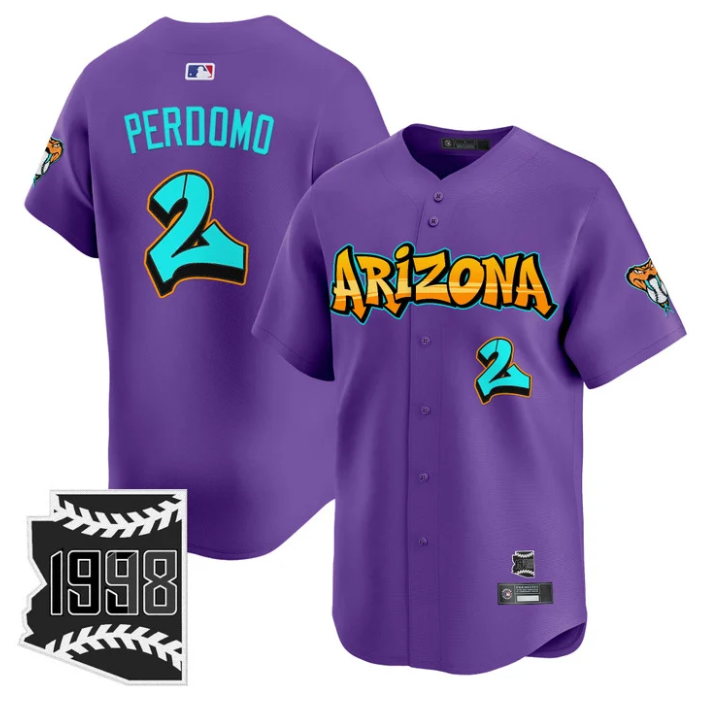 Geraldo Perdomo Jersey #2 Arizona Diamondbacks Graffiti Desert Ink Edition