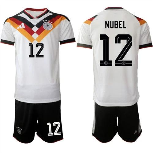 Germany #12 NUBEL Jerseys National Team x World Cup 2026 Home White On Field Soccer