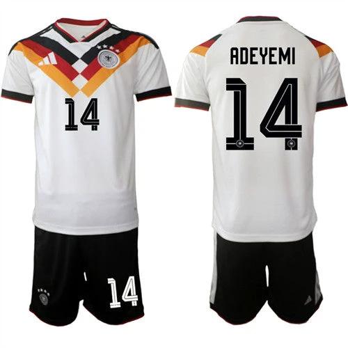 Germany #14 ADEYEMI Jerseys National Team x World Cup 2026 Home White On Field Soccer