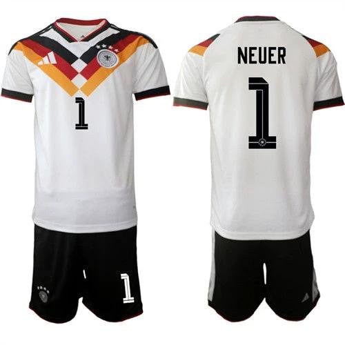 Germany #1 NEUER Jerseys National Team x World Cup 2026 Home White On Field Soccer