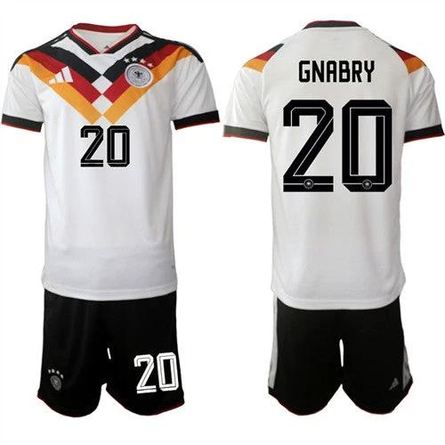 Germany #20 GNABRY Jerseys National Team x World Cup 2026 Home White On Field Soccer