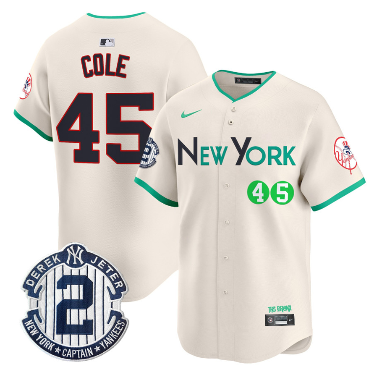 Gerrit Cole Jersey #45 New York Yankees Apple Patch Vapor Premier Limited Stitched