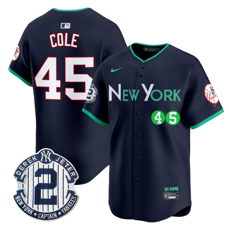 Gerrit Cole Jersey #45 New York Yankees Apple Patch Vapor Premier Limited Stitched
