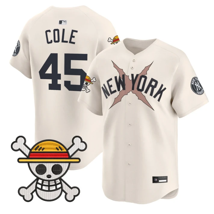 Gerrit Cole Jersey #45 Yankees One Piece Vapor Premier Stitched