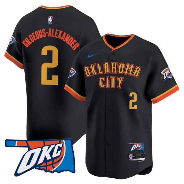 Gilgeous-Alexander Jersey #2 Oklahoma City Thunder Vapor Baseball Stitched