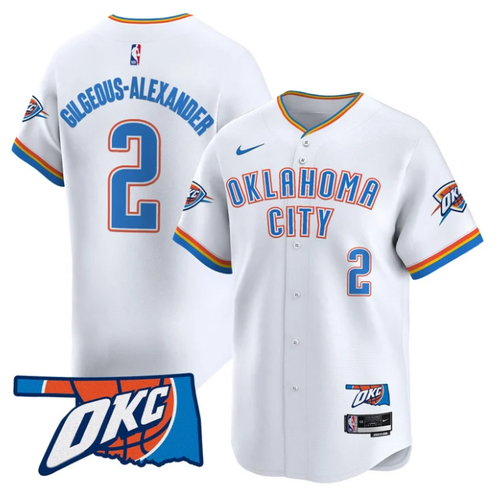 Gilgeous-Alexander Jersey #2 Oklahoma City Thunder Vapor Baseball Stitched