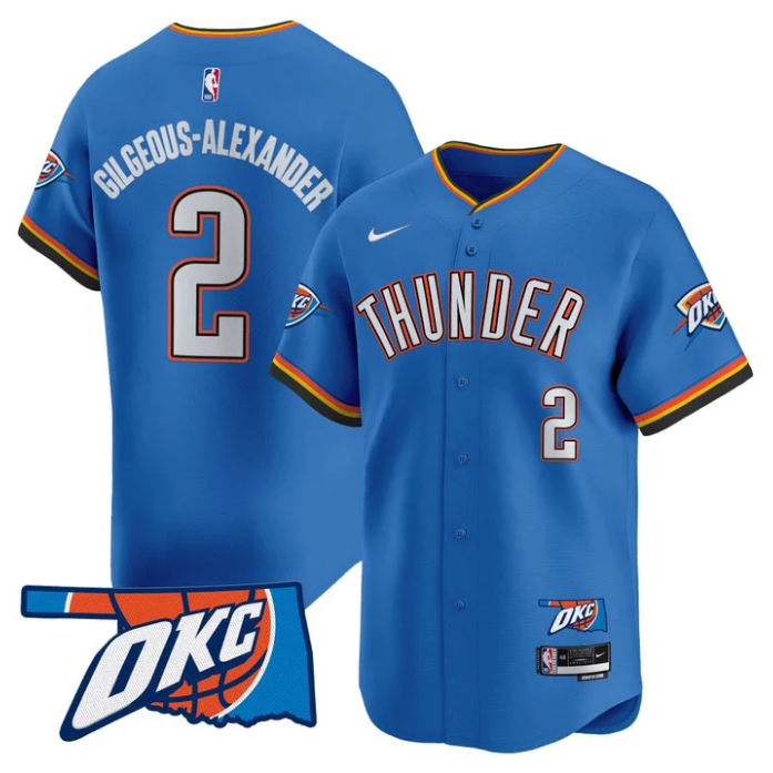 Gilgeous-Alexander Jersey #2 Oklahoma City Thunder Vapor Baseball Stitched
