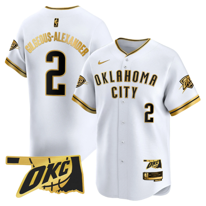 Gilgeous-Alexander Jersey #2 Oklahoma City Thunder Vapor Baseball Stitched