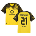 Giovanni Reyna #21 Borussia Dortmund 2025-26 Home Men Jersey – Yellow