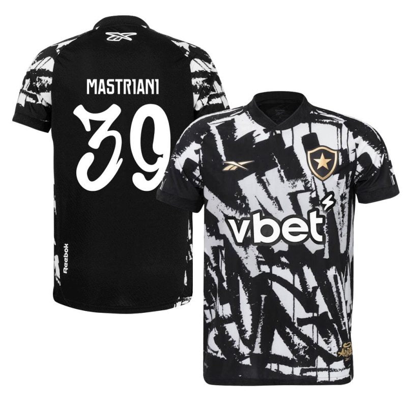 Gonzalo Mastriani #39 Botafogo 2025-26 Fourth Jersey – Black