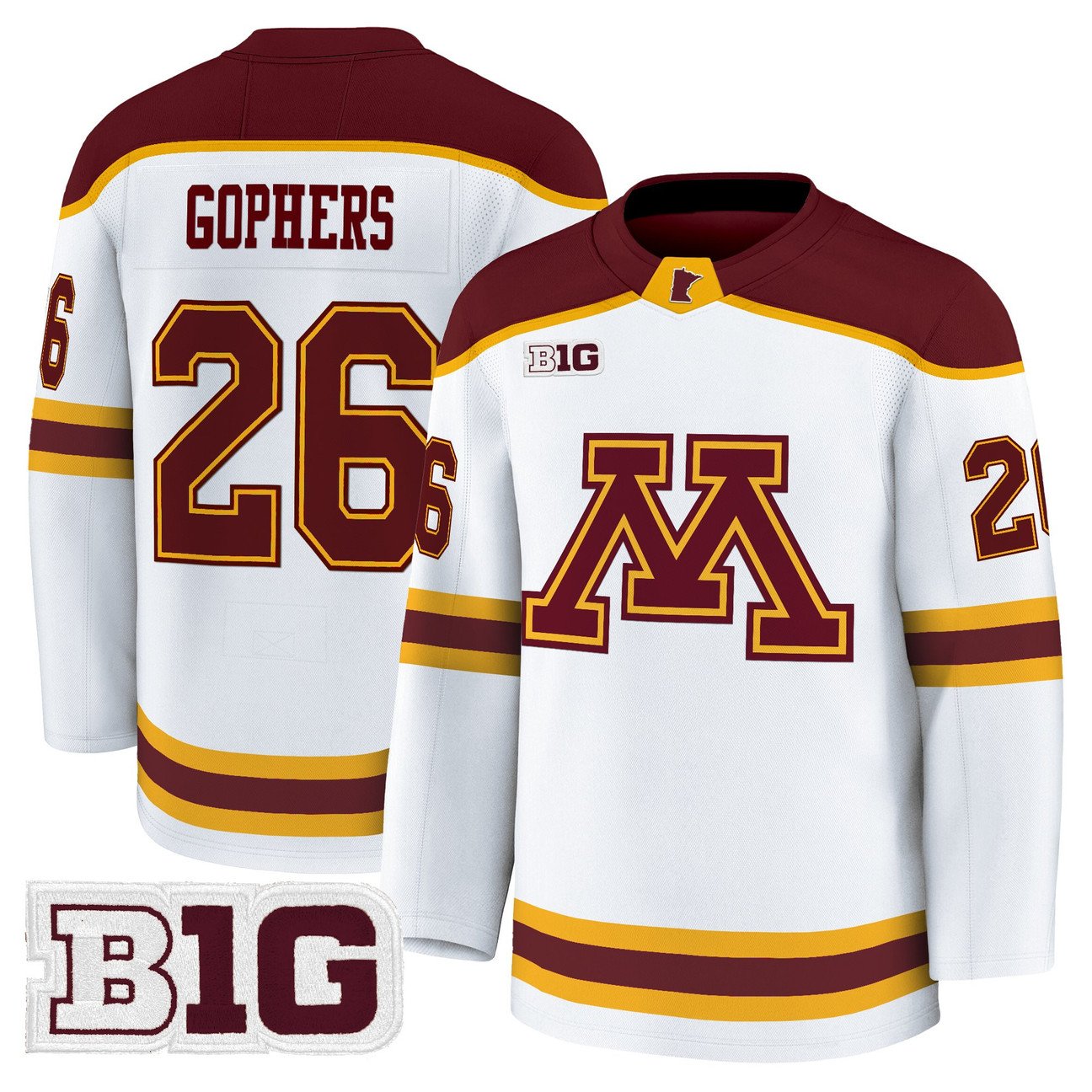 Gophers Jersey #26 Minnesota Golden Gophers 2025-26 Premium Stitched Gold