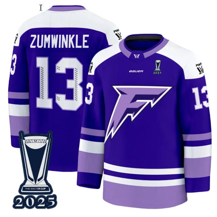 Grace Zumwinkle Jersey #13 Minnesota Frost 2025 PWHL Champions Premium Stitched