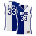 Grant Hill #33 Duke Blue Devils Split Jersey - All Stitched