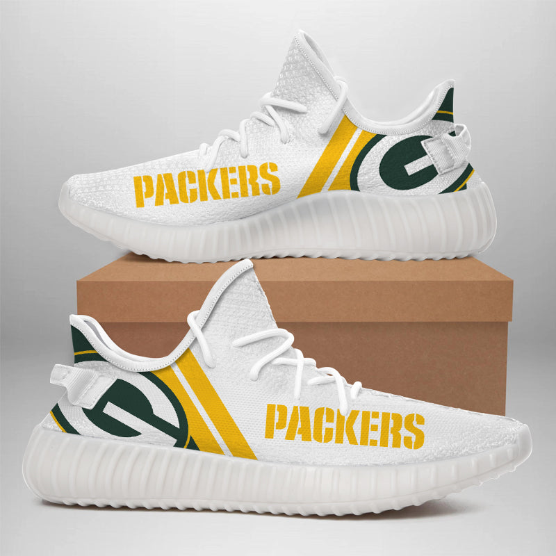 Green Bay Packers NFL 350v Yeezy Sneakers For Men Women Fans