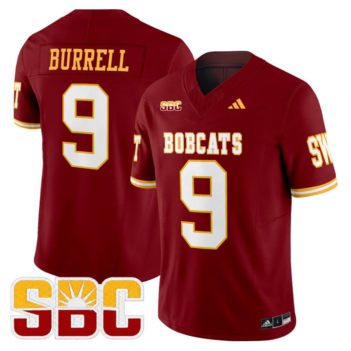 Greg Burrell Jersey #9 Texas State Bobcats 2025 Limited Stitched