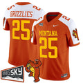 Grizzlies Jersey #25 Montana Grizzlies 1995 Throwback Vapor Limited Stitched