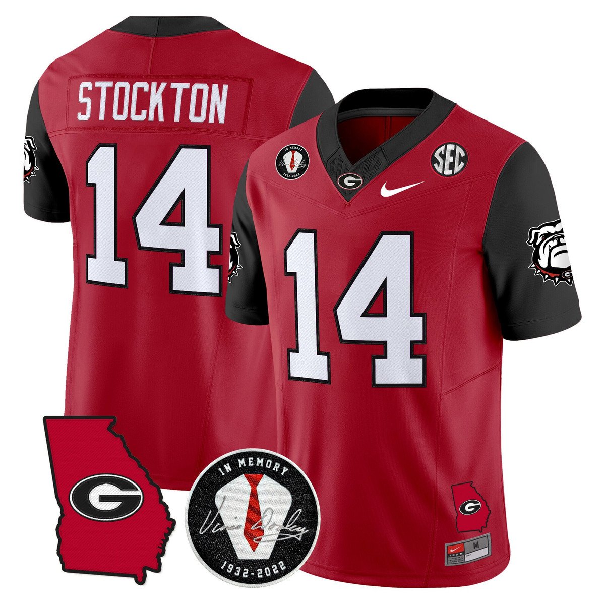 Gunner Stockton Jersey #14 Georgia Bulldogs 2025 Limited Stitched