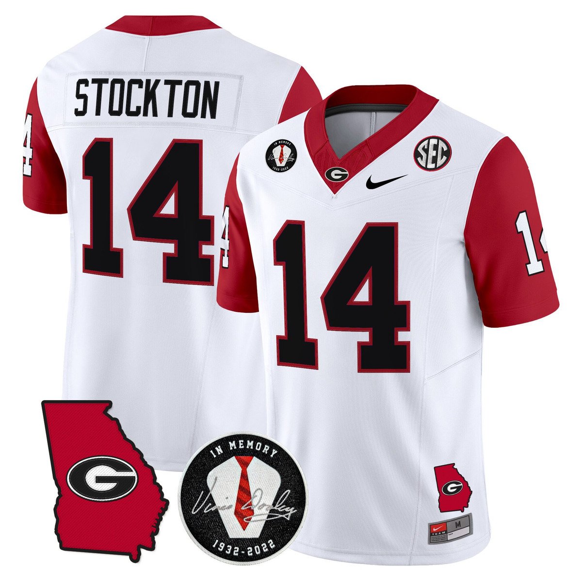 Gunner Stockton Jersey #14 Georgia Bulldogs 2025 Limited Stitched