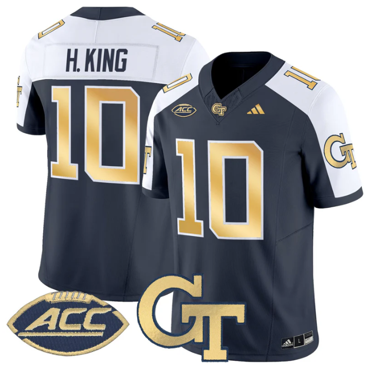 Haynes King Jersey #10 Georgia Tech Yellow Jackets 2025 Stitched