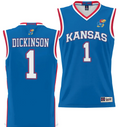 Hunter Dickinson Jersey #1 Kansas Jayhawks NIL College Basketball Lightweight Royal