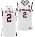 Hayden Hefner Jersey #2 Texas Aggies NIL College Basketball Jersey Lightweight White