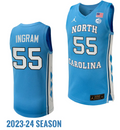 Harrison Ingram Jersey #55 UNC Tar Heels NIL College Basketball Lightweight Blue