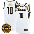 Hassan Diarra Jersey #10 UConn Huskies Basketball 2024 Back To Back Champions Patch Navy (Copy)