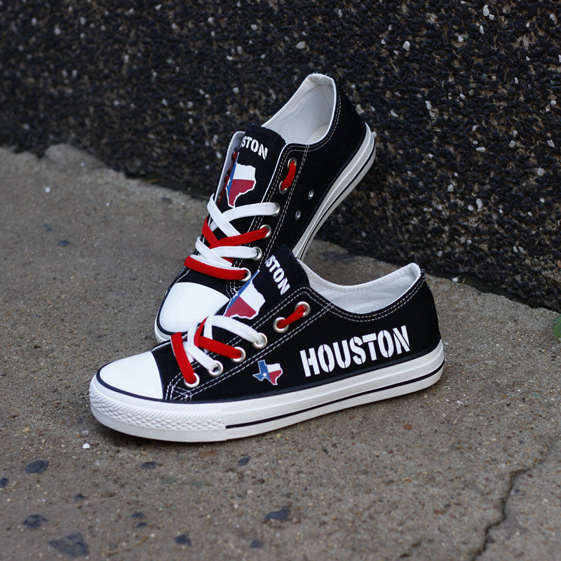 HOUSTON Canvas Sneakers Shoes For Men Women Fans