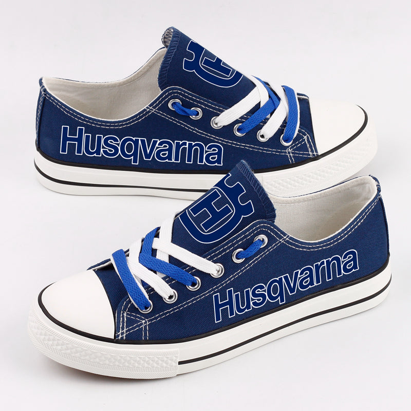 HUSQVARNA Canvas Sneakers Shoes For Men Women Fans