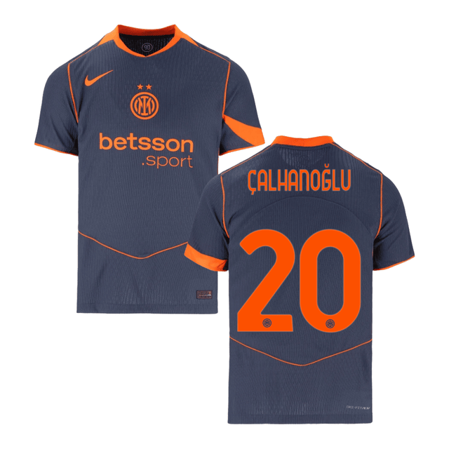 Hakan Calhanoglu 20 Inter Milan 2025-26 Third Match Jersey – Gray