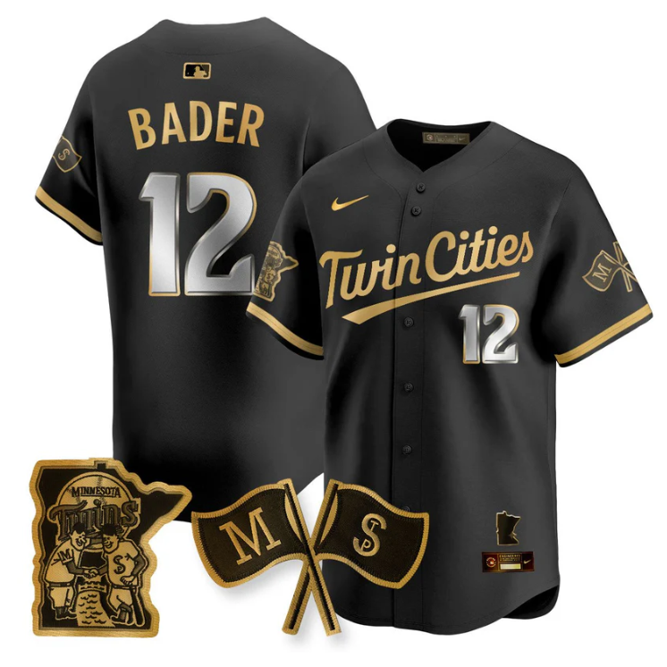Harrison Bader Jersey #12 Minnesota Twins Alternate Limited Stitched