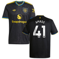 Harry Amass 41 Manchester United 2025-26 Third Match Jersey – Black