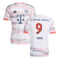 Harry Kane #9 Bayern Munich 2025-26 Away Men Jersey – White