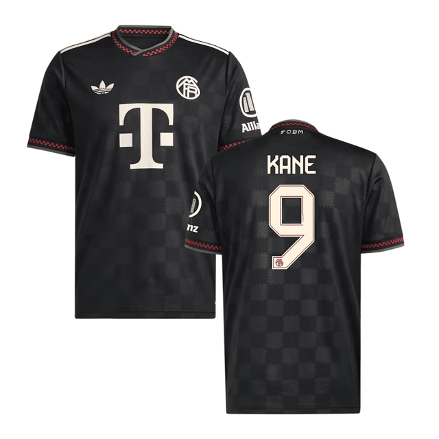 Harry Kane #9 Bayern Munich 2025-26 Third Men Jersey – Black