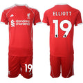 Harvey Elliott Jersey #19 Liverpool Red Home 2025-26 Soccer Suit