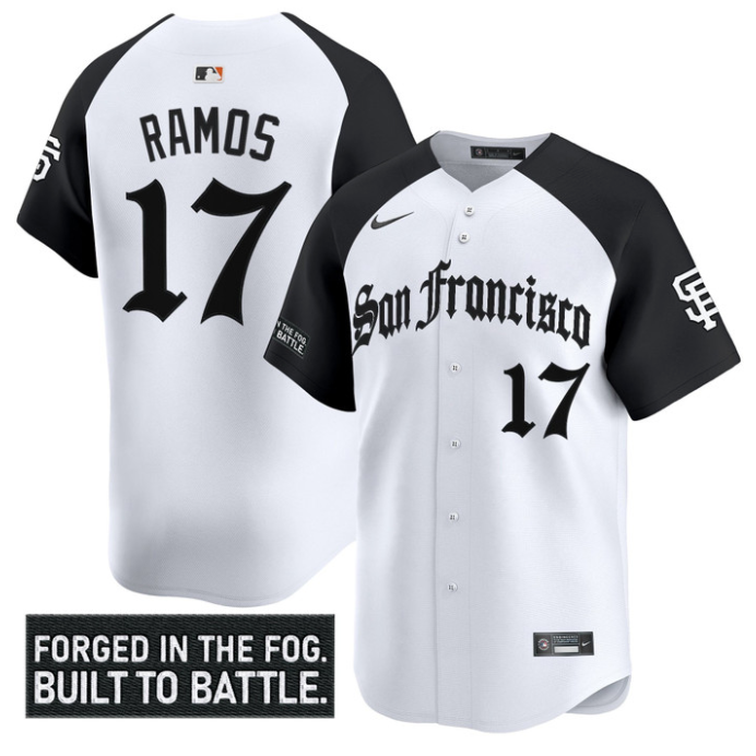Heliot Ramos Jersey #17 San Francisco Giants Gothic Fog Edition Vapor Stitched