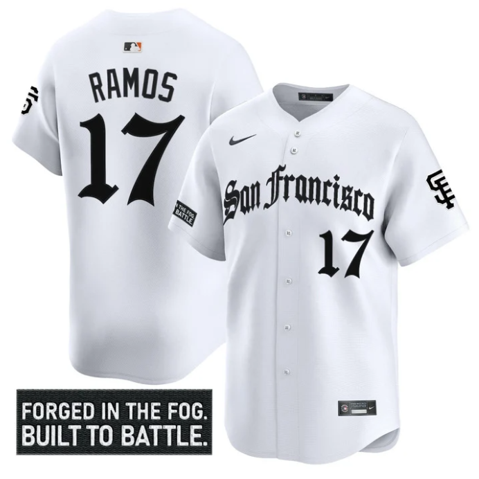 Heliot Ramos Jersey #17 San Francisco Giants Gothic Fog Edition Vapor Stitched