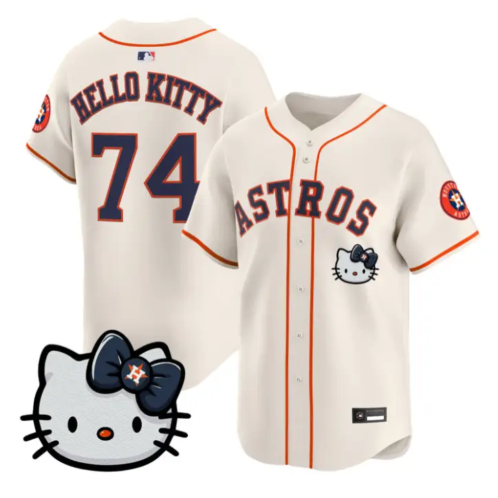 Hello Kitty Jersey #74 Houston Astros Hello Kitty Premier Stitched