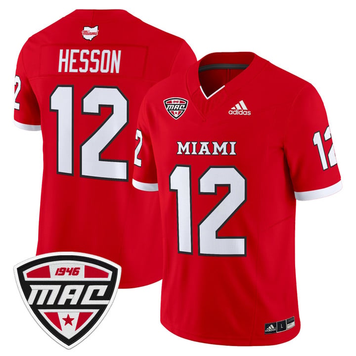 Henry Hesson Jersey #12 Miami OH RedHawks 2025 Vapor Limited Stitched