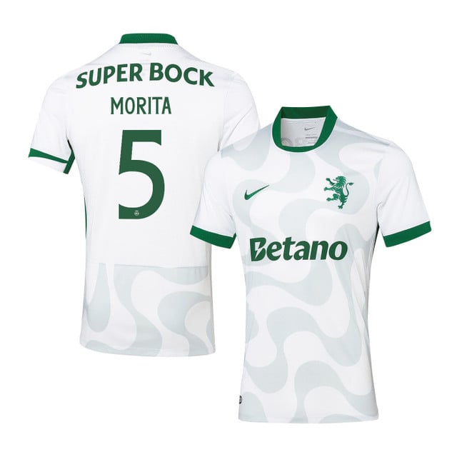 Hidemasa Morita 5 Sporting CP 2025-26 Third Match Jersey – White