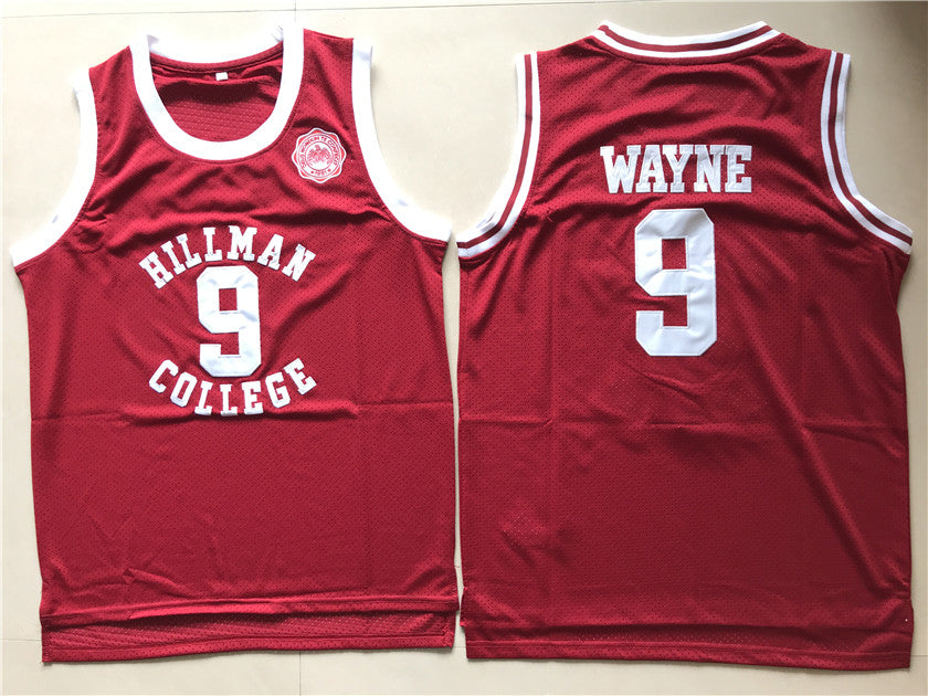 Hillman College #9 Dwyane Wayne Basketball Jersey Red
