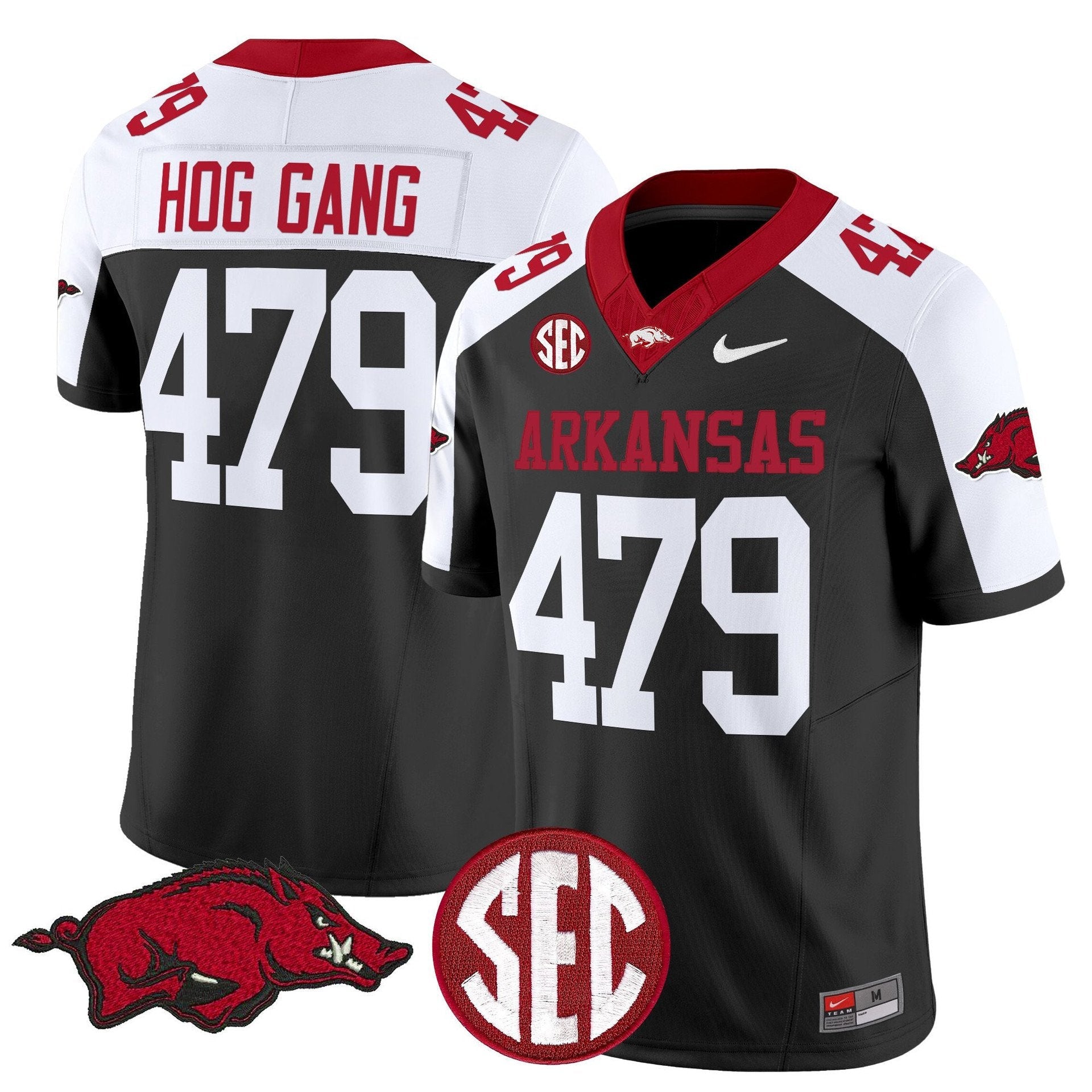 Hog Gang Jersey #479 Arkansas Razorbacks Limited Stitched