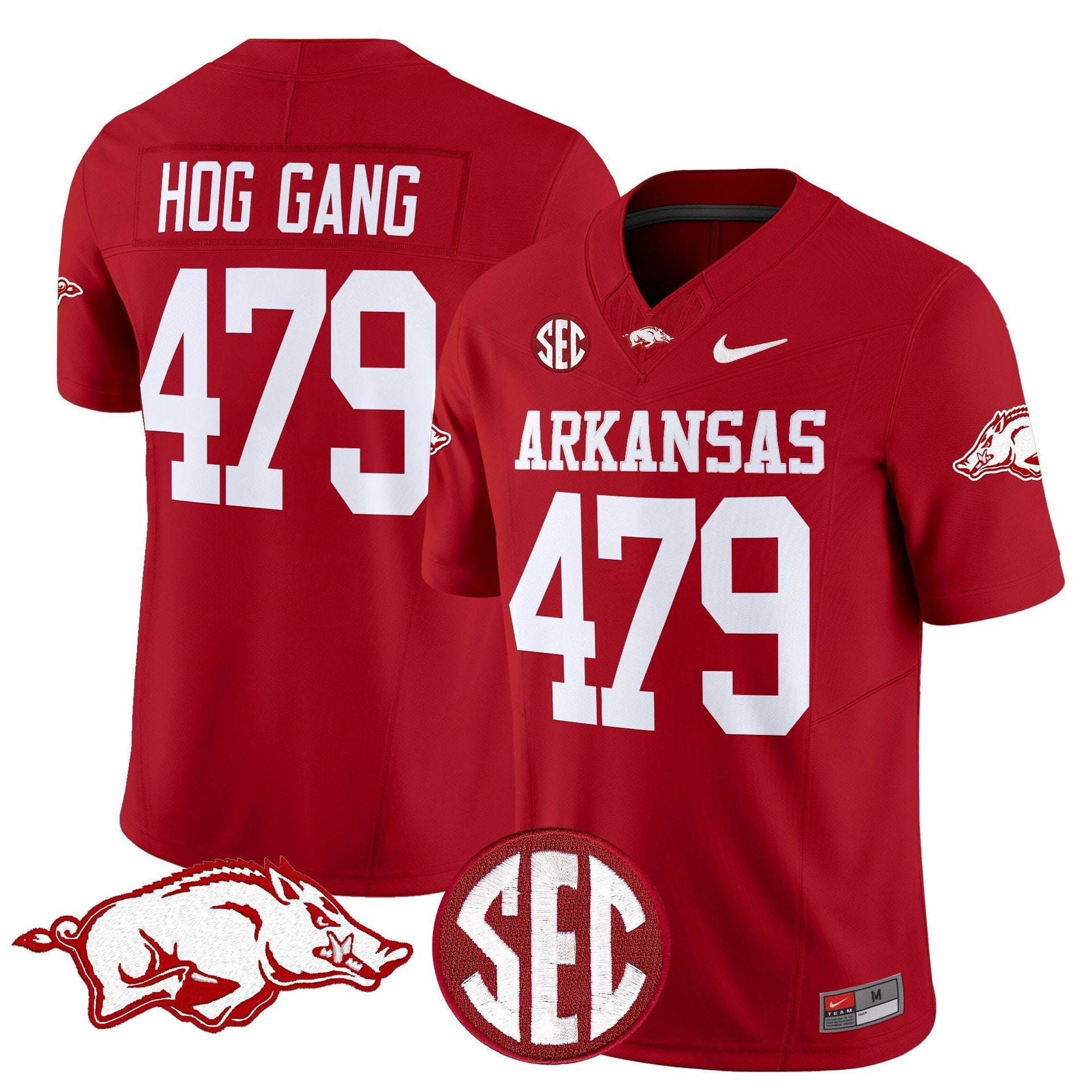 Hog Gang Jersey #479 Arkansas Razorbacks Limited Stitched