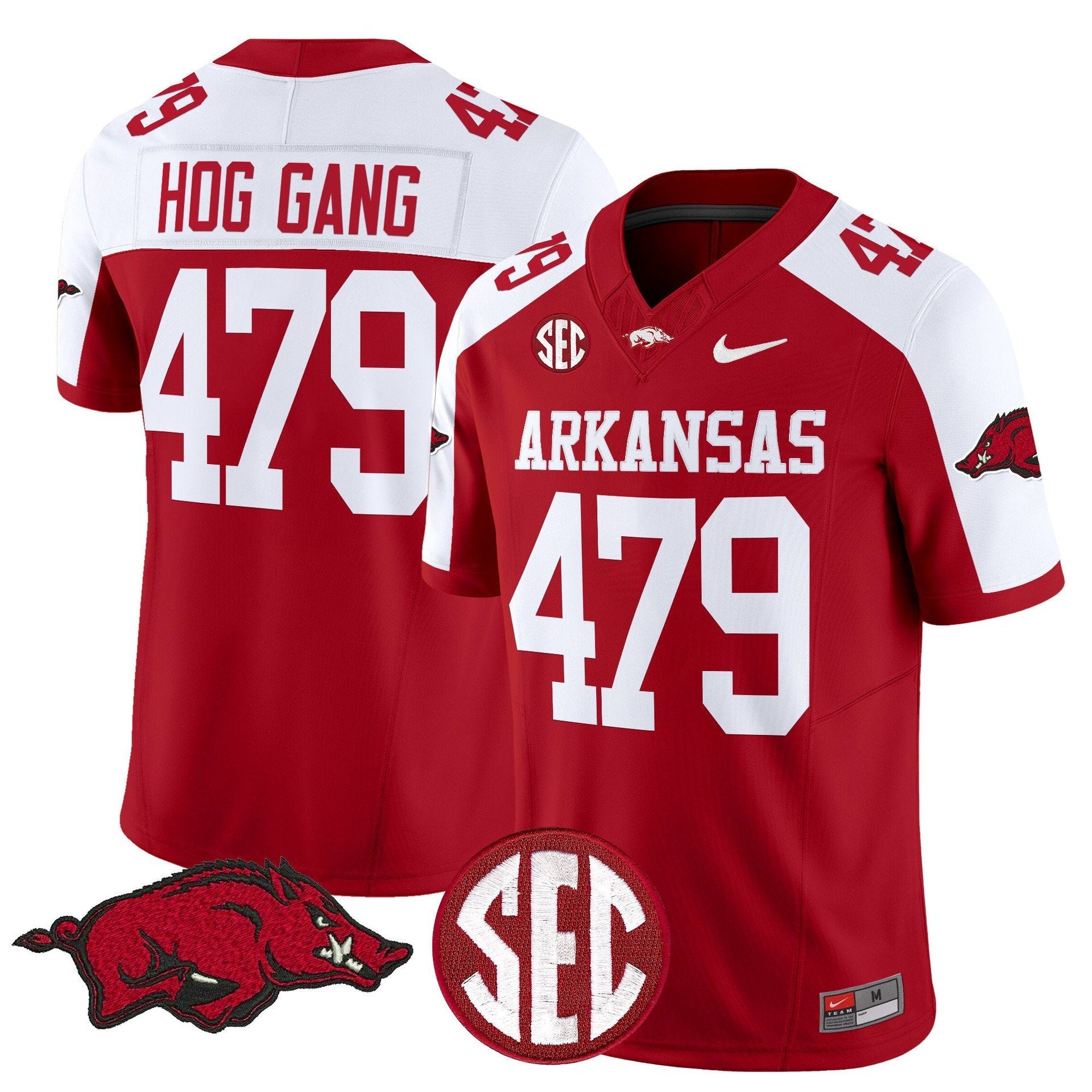 Hog Gang Jersey #479 Arkansas Razorbacks Limited Stitched