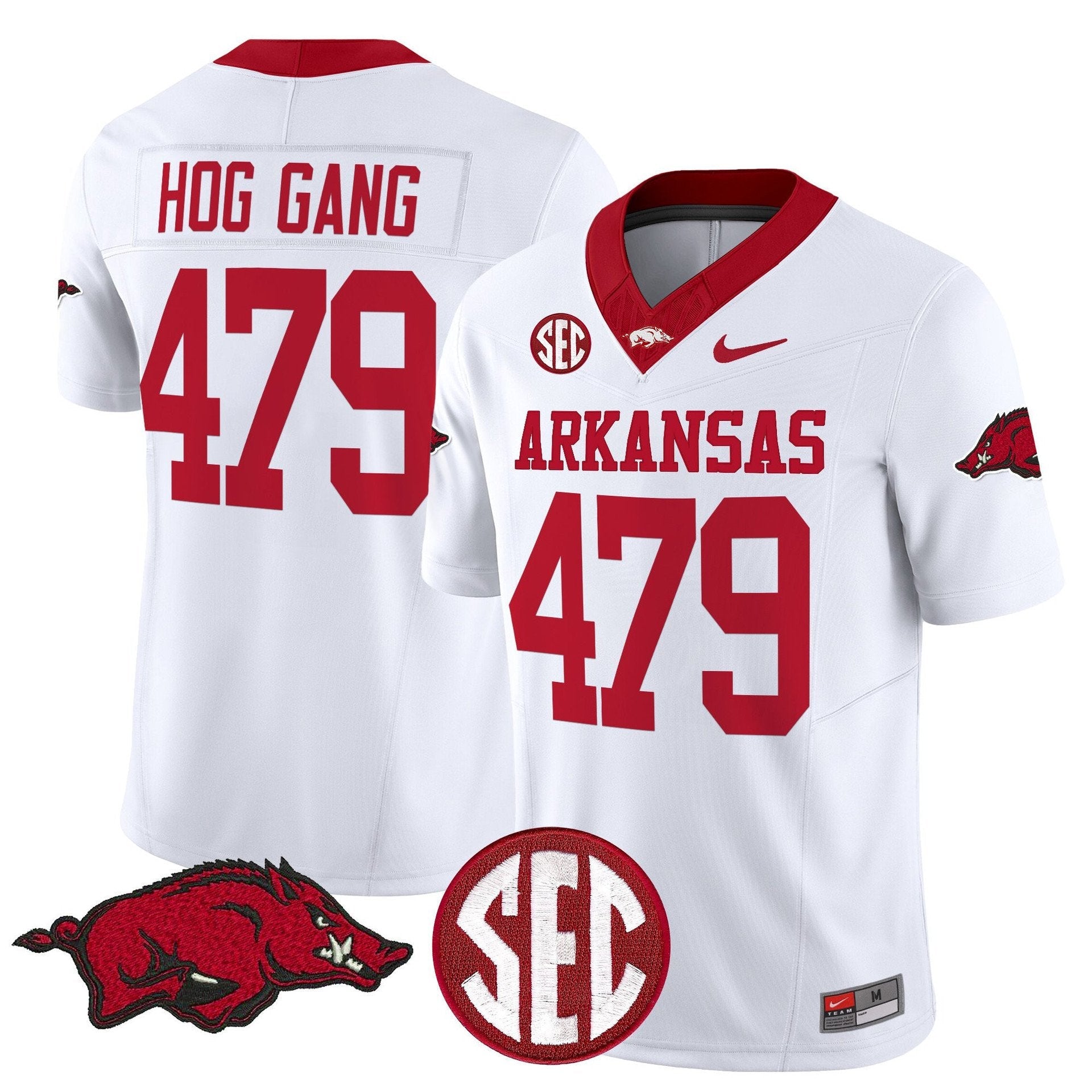 Hog Gang Jersey #479 Arkansas Razorbacks Limited Stitched