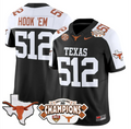 Hook 'Em Jersey #512 Texas 2025 State Map Citrus Bowl Champions Stitched